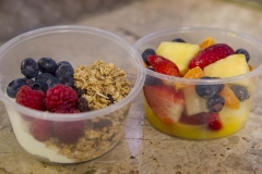Cheese and Peppers City Cafe Breakfast Pots Fruit Yoghurt Granola